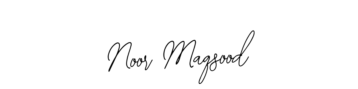 Noor Maqsood stylish signature style. Best Handwritten Sign (Bearetta-2O07w) for my name. Handwritten Signature Collection Ideas for my name Noor Maqsood. Noor Maqsood signature style 12 images and pictures png