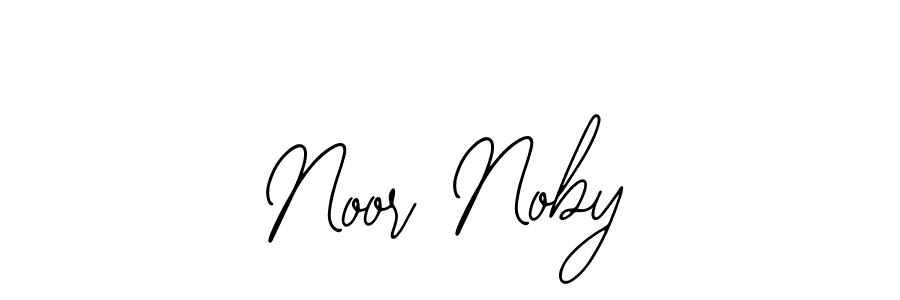 The best way (Bearetta-2O07w) to make a short signature is to pick only two or three words in your name. The name Noor Noby include a total of six letters. For converting this name. Noor Noby signature style 12 images and pictures png