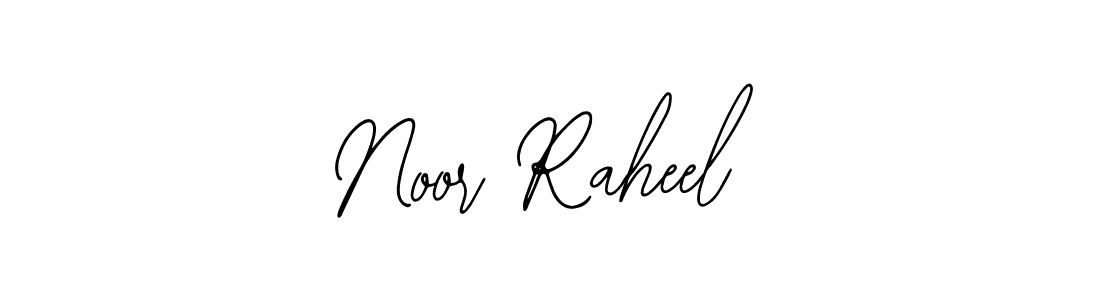 Noor Raheel stylish signature style. Best Handwritten Sign (Bearetta-2O07w) for my name. Handwritten Signature Collection Ideas for my name Noor Raheel. Noor Raheel signature style 12 images and pictures png