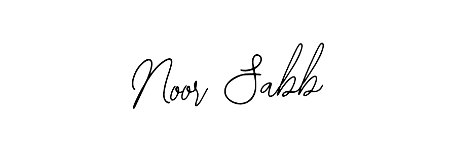 The best way (Bearetta-2O07w) to make a short signature is to pick only two or three words in your name. The name Noor Sabb include a total of six letters. For converting this name. Noor Sabb signature style 12 images and pictures png