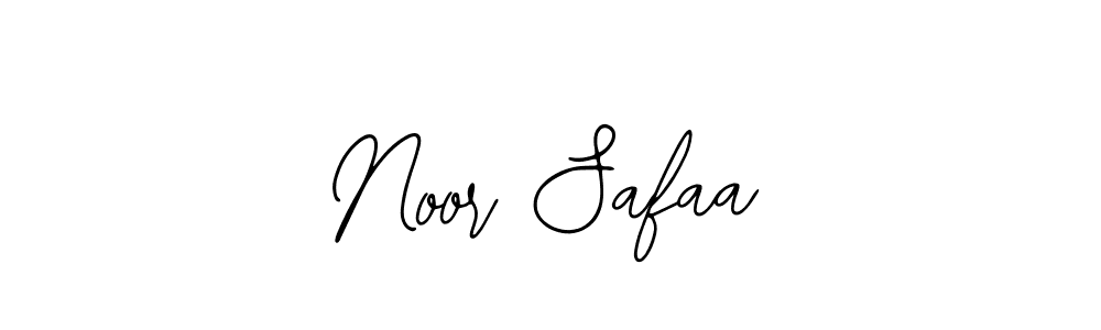 You should practise on your own different ways (Bearetta-2O07w) to write your name (Noor Safaa) in signature. don't let someone else do it for you. Noor Safaa signature style 12 images and pictures png