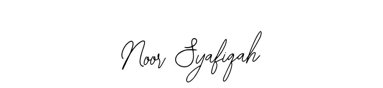 How to make Noor Syafiqah name signature. Use Bearetta-2O07w style for creating short signs online. This is the latest handwritten sign. Noor Syafiqah signature style 12 images and pictures png