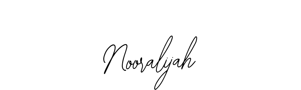 How to make Nooralijah name signature. Use Bearetta-2O07w style for creating short signs online. This is the latest handwritten sign. Nooralijah signature style 12 images and pictures png