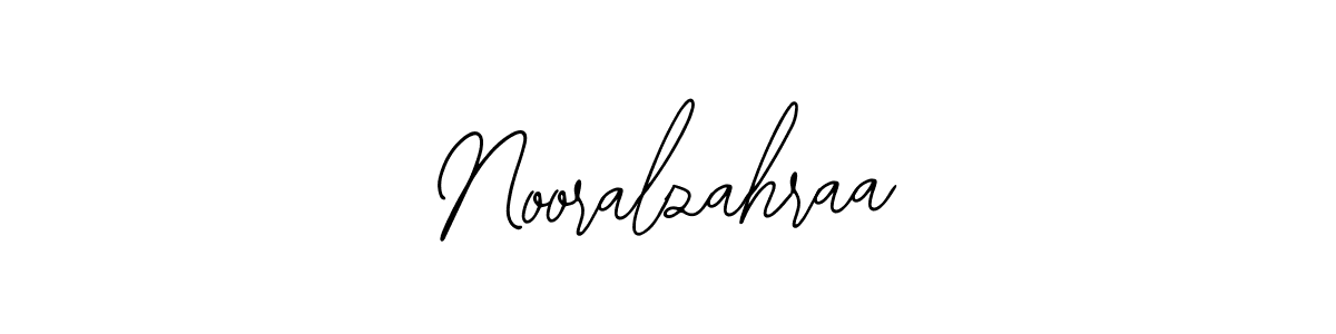Design your own signature with our free online signature maker. With this signature software, you can create a handwritten (Bearetta-2O07w) signature for name Nooralzahraa. Nooralzahraa signature style 12 images and pictures png