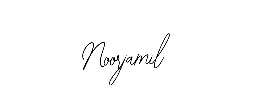 if you are searching for the best signature style for your name Noorjamil. so please give up your signature search. here we have designed multiple signature styles  using Bearetta-2O07w. Noorjamil signature style 12 images and pictures png