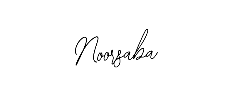 Design your own signature with our free online signature maker. With this signature software, you can create a handwritten (Bearetta-2O07w) signature for name Noorsaba. Noorsaba signature style 12 images and pictures png