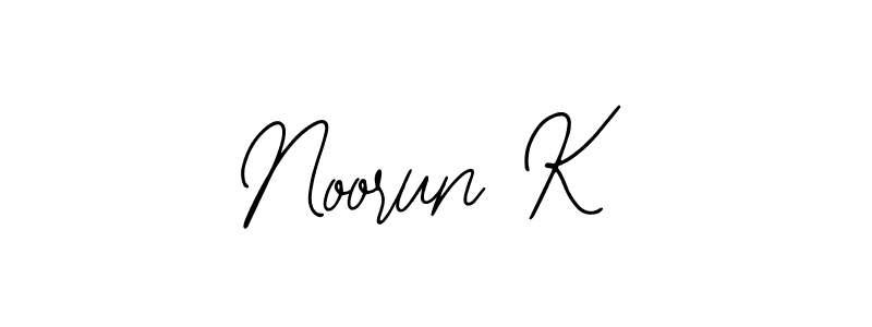It looks lik you need a new signature style for name Noorun K. Design unique handwritten (Bearetta-2O07w) signature with our free signature maker in just a few clicks. Noorun K signature style 12 images and pictures png