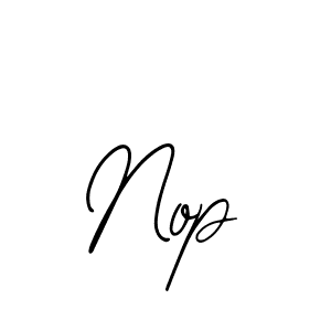 The best way (Bearetta-2O07w) to make a short signature is to pick only two or three words in your name. The name Nop include a total of six letters. For converting this name. Nop signature style 12 images and pictures png