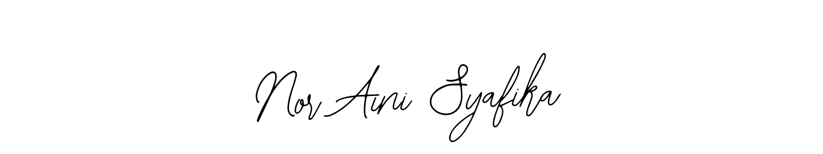 Nor Aini Syafika stylish signature style. Best Handwritten Sign (Bearetta-2O07w) for my name. Handwritten Signature Collection Ideas for my name Nor Aini Syafika. Nor Aini Syafika signature style 12 images and pictures png