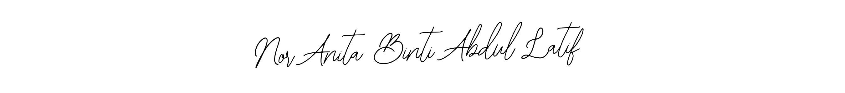 Nor Anita Binti Abdul Latif stylish signature style. Best Handwritten Sign (Bearetta-2O07w) for my name. Handwritten Signature Collection Ideas for my name Nor Anita Binti Abdul Latif. Nor Anita Binti Abdul Latif signature style 12 images and pictures png