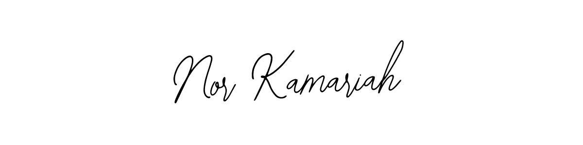 if you are searching for the best signature style for your name Nor Kamariah. so please give up your signature search. here we have designed multiple signature styles  using Bearetta-2O07w. Nor Kamariah signature style 12 images and pictures png