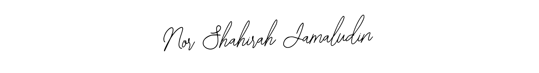 It looks lik you need a new signature style for name Nor Shahirah Jamaludin. Design unique handwritten (Bearetta-2O07w) signature with our free signature maker in just a few clicks. Nor Shahirah Jamaludin signature style 12 images and pictures png