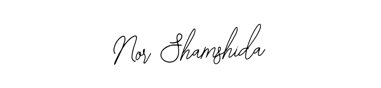 How to make Nor Shamshida signature? Bearetta-2O07w is a professional autograph style. Create handwritten signature for Nor Shamshida name. Nor Shamshida signature style 12 images and pictures png