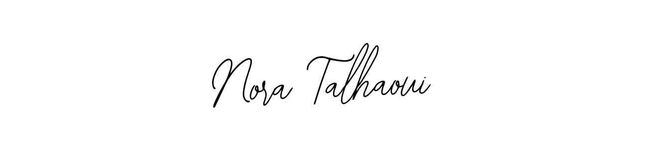 Bearetta-2O07w is a professional signature style that is perfect for those who want to add a touch of class to their signature. It is also a great choice for those who want to make their signature more unique. Get Nora Talhaoui name to fancy signature for free. Nora Talhaoui signature style 12 images and pictures png