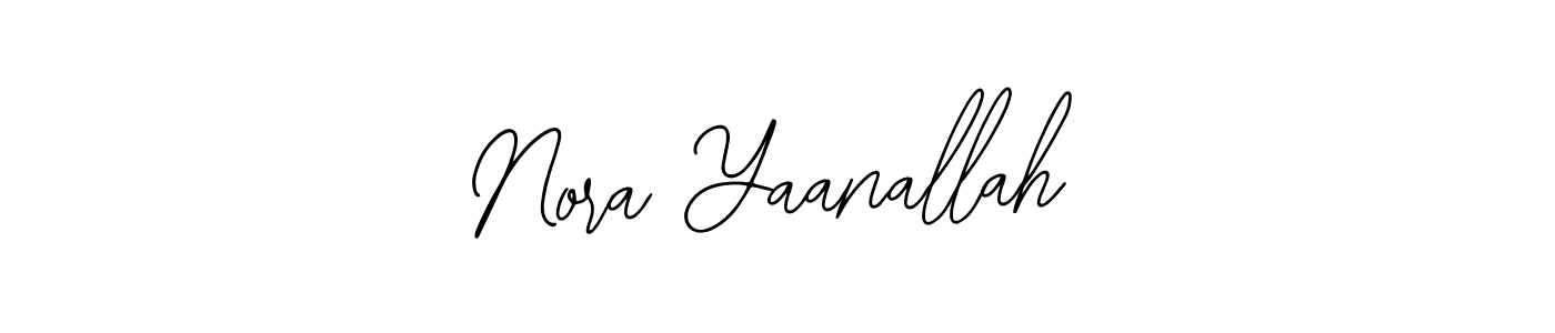 You should practise on your own different ways (Bearetta-2O07w) to write your name (Nora Yaanallah) in signature. don't let someone else do it for you. Nora Yaanallah signature style 12 images and pictures png