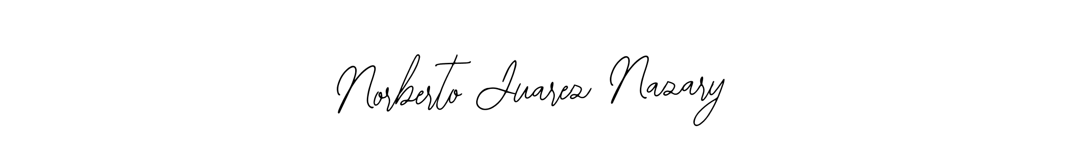 You should practise on your own different ways (Bearetta-2O07w) to write your name (Norberto Juarez Nazary) in signature. don't let someone else do it for you. Norberto Juarez Nazary signature style 12 images and pictures png