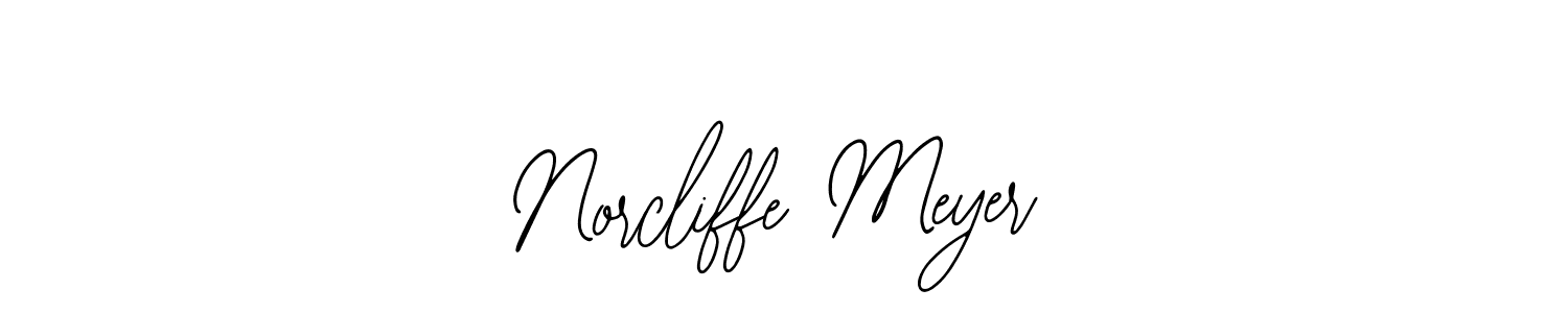 This is the best signature style for the Norcliffe Meyer name. Also you like these signature font (Bearetta-2O07w). Mix name signature. Norcliffe Meyer signature style 12 images and pictures png