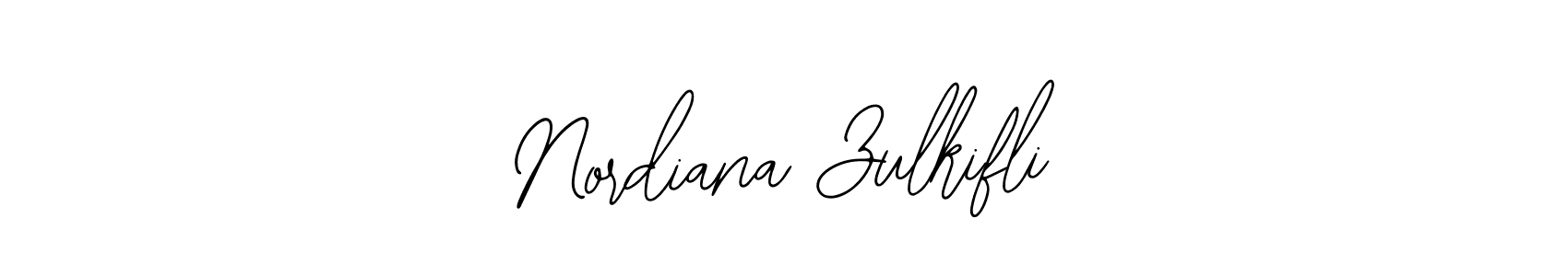 if you are searching for the best signature style for your name Nordiana Zulkifli. so please give up your signature search. here we have designed multiple signature styles  using Bearetta-2O07w. Nordiana Zulkifli signature style 12 images and pictures png