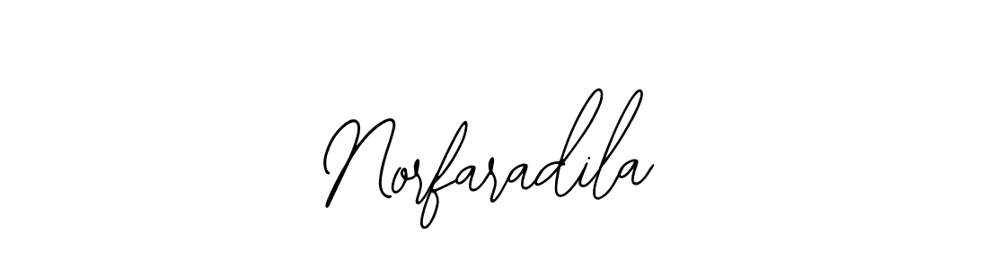 How to make Norfaradila signature? Bearetta-2O07w is a professional autograph style. Create handwritten signature for Norfaradila name. Norfaradila signature style 12 images and pictures png