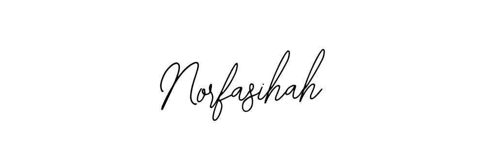 Use a signature maker to create a handwritten signature online. With this signature software, you can design (Bearetta-2O07w) your own signature for name Norfasihah. Norfasihah signature style 12 images and pictures png
