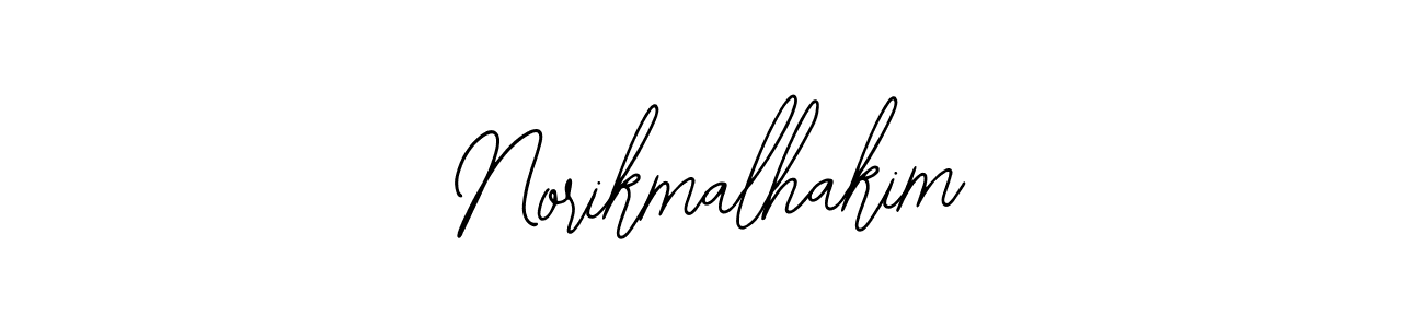 Bearetta-2O07w is a professional signature style that is perfect for those who want to add a touch of class to their signature. It is also a great choice for those who want to make their signature more unique. Get Norikmalhakim name to fancy signature for free. Norikmalhakim signature style 12 images and pictures png