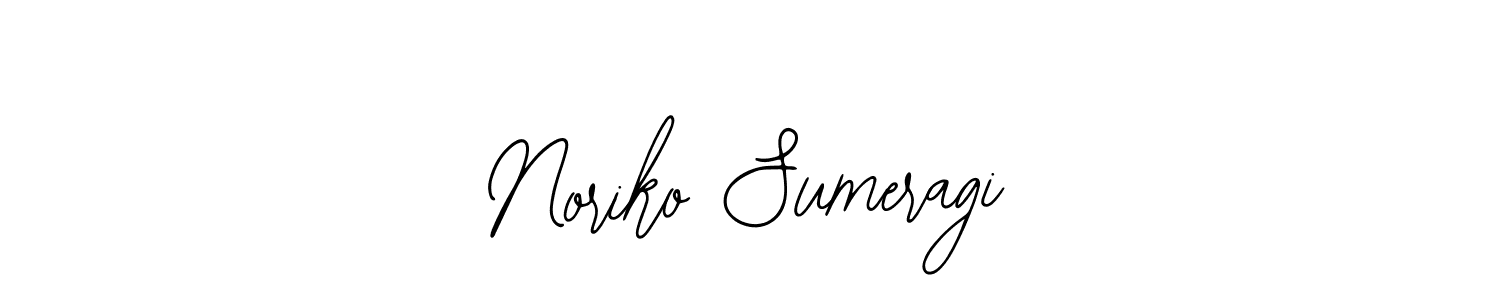 How to make Noriko Sumeragi name signature. Use Bearetta-2O07w style for creating short signs online. This is the latest handwritten sign. Noriko Sumeragi signature style 12 images and pictures png