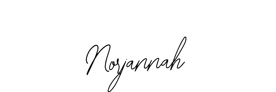 if you are searching for the best signature style for your name Norjannah. so please give up your signature search. here we have designed multiple signature styles  using Bearetta-2O07w. Norjannah signature style 12 images and pictures png