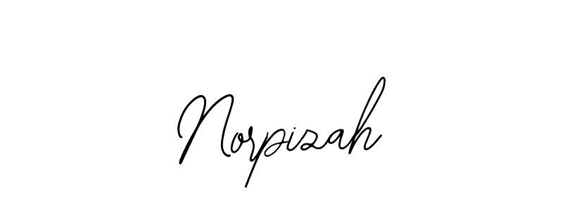 How to make Norpizah name signature. Use Bearetta-2O07w style for creating short signs online. This is the latest handwritten sign. Norpizah signature style 12 images and pictures png