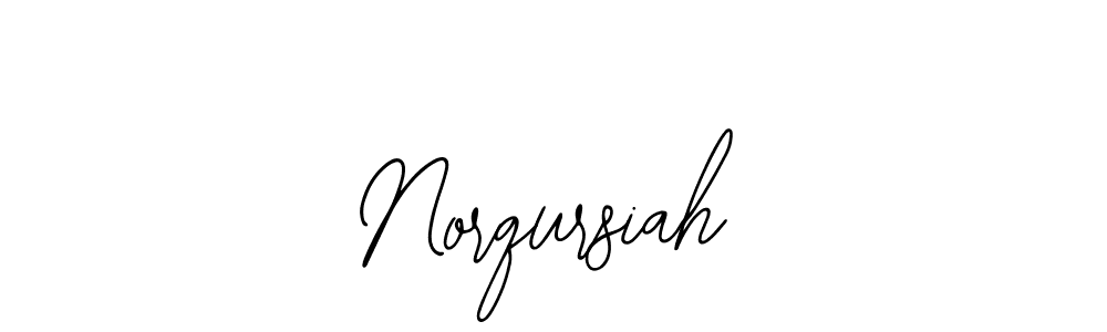 How to make Norqursiah signature? Bearetta-2O07w is a professional autograph style. Create handwritten signature for Norqursiah name. Norqursiah signature style 12 images and pictures png