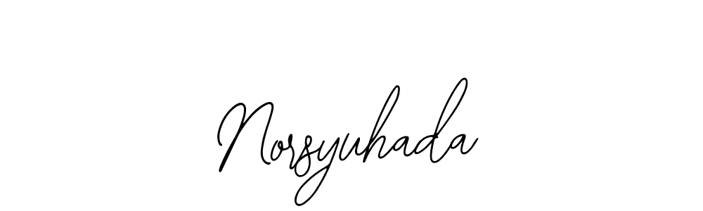 Norsyuhada stylish signature style. Best Handwritten Sign (Bearetta-2O07w) for my name. Handwritten Signature Collection Ideas for my name Norsyuhada. Norsyuhada signature style 12 images and pictures png