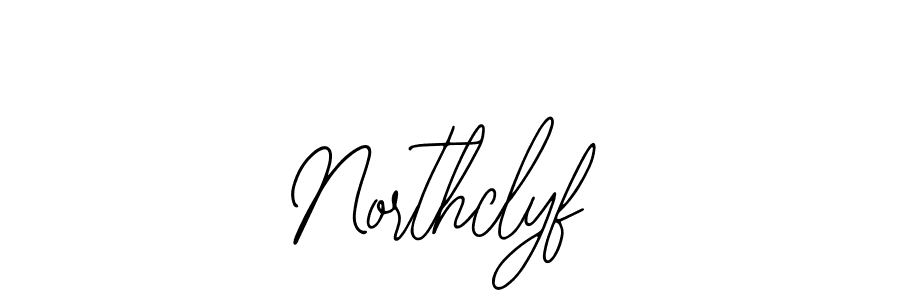 The best way (Bearetta-2O07w) to make a short signature is to pick only two or three words in your name. The name Northclyf include a total of six letters. For converting this name. Northclyf signature style 12 images and pictures png