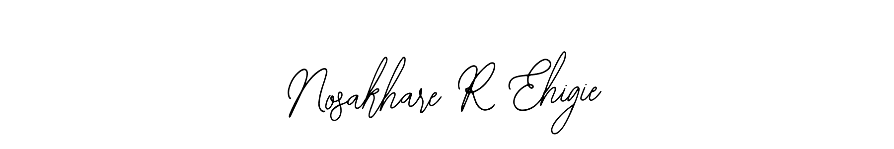 Design your own signature with our free online signature maker. With this signature software, you can create a handwritten (Bearetta-2O07w) signature for name Nosakhare R Ehigie. Nosakhare R Ehigie signature style 12 images and pictures png