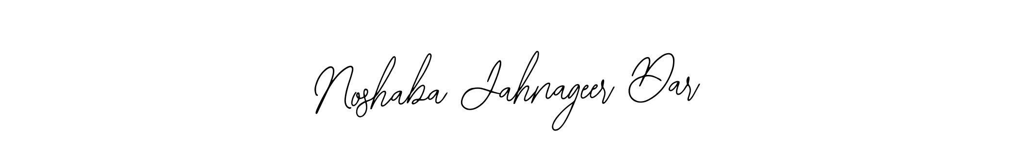 Make a beautiful signature design for name Noshaba Jahnageer Dar. With this signature (Bearetta-2O07w) style, you can create a handwritten signature for free. Noshaba Jahnageer Dar signature style 12 images and pictures png