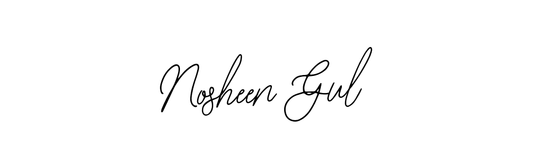 if you are searching for the best signature style for your name Nosheen Gul. so please give up your signature search. here we have designed multiple signature styles  using Bearetta-2O07w. Nosheen Gul signature style 12 images and pictures png