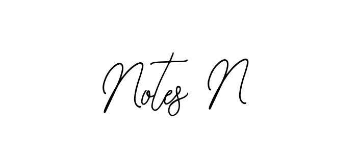 How to Draw Notes N signature style? Bearetta-2O07w is a latest design signature styles for name Notes N. Notes N signature style 12 images and pictures png