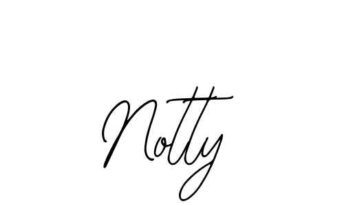 Similarly Bearetta-2O07w is the best handwritten signature design. Signature creator online .You can use it as an online autograph creator for name Notty. Notty signature style 12 images and pictures png
