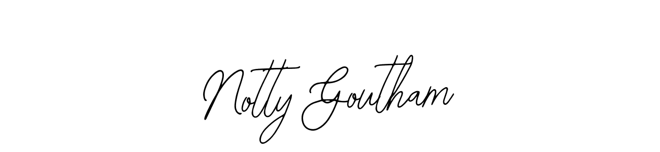 Notty Goutham stylish signature style. Best Handwritten Sign (Bearetta-2O07w) for my name. Handwritten Signature Collection Ideas for my name Notty Goutham. Notty Goutham signature style 12 images and pictures png
