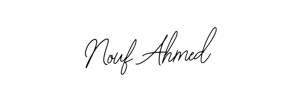 Create a beautiful signature design for name Nouf Ahmed. With this signature (Bearetta-2O07w) fonts, you can make a handwritten signature for free. Nouf Ahmed signature style 12 images and pictures png