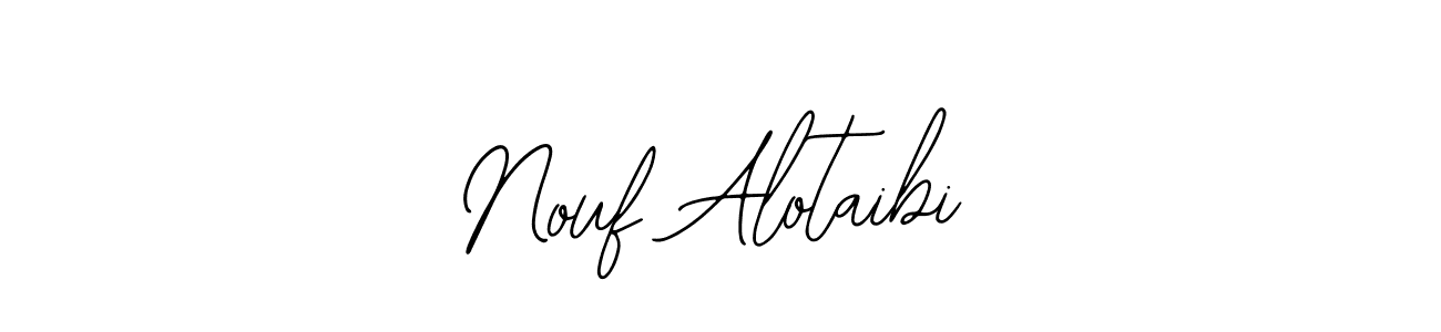 Use a signature maker to create a handwritten signature online. With this signature software, you can design (Bearetta-2O07w) your own signature for name Nouf Alotaibi. Nouf Alotaibi signature style 12 images and pictures png