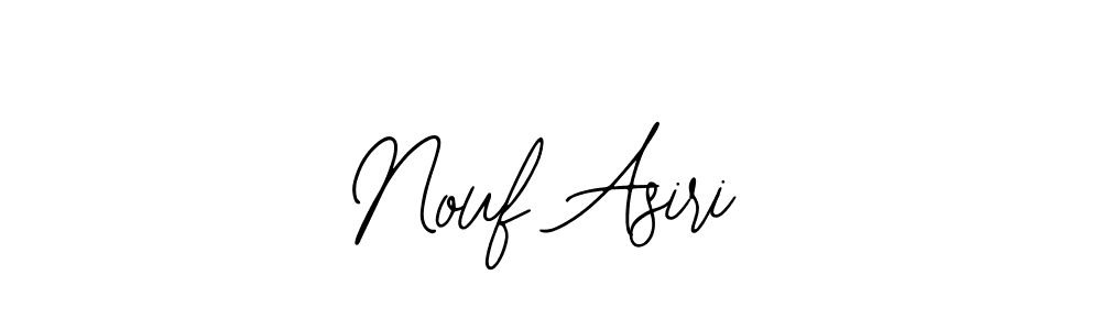 How to make Nouf Asiri name signature. Use Bearetta-2O07w style for creating short signs online. This is the latest handwritten sign. Nouf Asiri signature style 12 images and pictures png