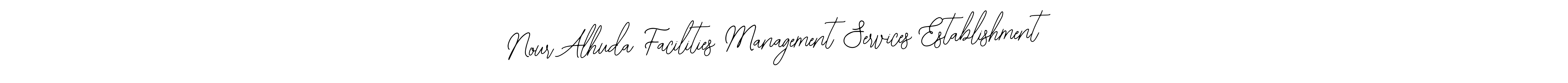 The best way (Bearetta-2O07w) to make a short signature is to pick only two or three words in your name. The name Nour Alhuda Facilities Management Services Establishment include a total of six letters. For converting this name. Nour Alhuda Facilities Management Services Establishment signature style 12 images and pictures png