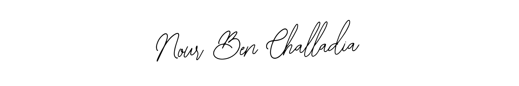 Similarly Bearetta-2O07w is the best handwritten signature design. Signature creator online .You can use it as an online autograph creator for name Nour Ben Challadia. Nour Ben Challadia signature style 12 images and pictures png