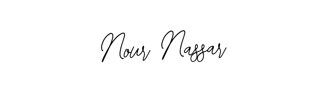 How to make Nour Nassar name signature. Use Bearetta-2O07w style for creating short signs online. This is the latest handwritten sign. Nour Nassar signature style 12 images and pictures png