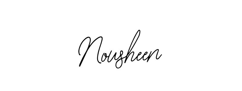 Nousheen stylish signature style. Best Handwritten Sign (Bearetta-2O07w) for my name. Handwritten Signature Collection Ideas for my name Nousheen. Nousheen signature style 12 images and pictures png