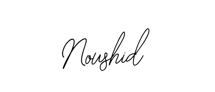 Use a signature maker to create a handwritten signature online. With this signature software, you can design (Bearetta-2O07w) your own signature for name Noushid. Noushid signature style 12 images and pictures png