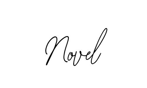 How to make Novel signature? Bearetta-2O07w is a professional autograph style. Create handwritten signature for Novel name. Novel signature style 12 images and pictures png