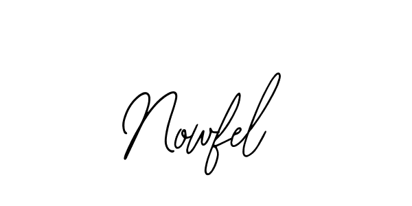 How to make Nowfel signature? Bearetta-2O07w is a professional autograph style. Create handwritten signature for Nowfel name. Nowfel signature style 12 images and pictures png