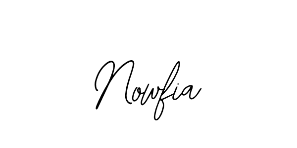 Use a signature maker to create a handwritten signature online. With this signature software, you can design (Bearetta-2O07w) your own signature for name Nowfia. Nowfia signature style 12 images and pictures png
