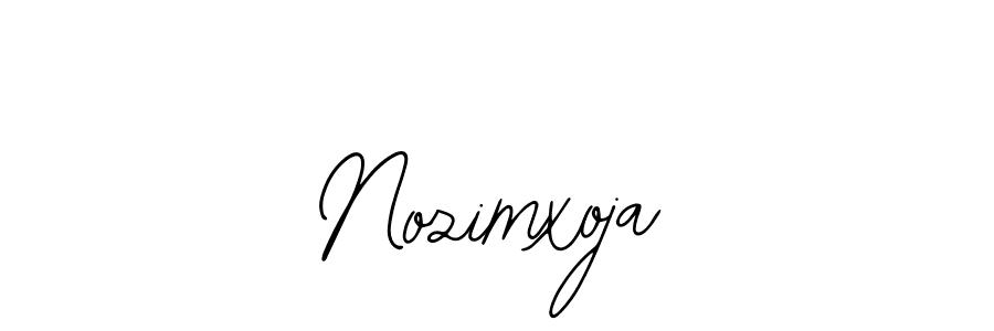 Design your own signature with our free online signature maker. With this signature software, you can create a handwritten (Bearetta-2O07w) signature for name Nozimxoja. Nozimxoja signature style 12 images and pictures png