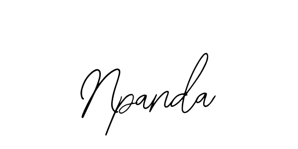 Use a signature maker to create a handwritten signature online. With this signature software, you can design (Bearetta-2O07w) your own signature for name Npanda. Npanda signature style 12 images and pictures png